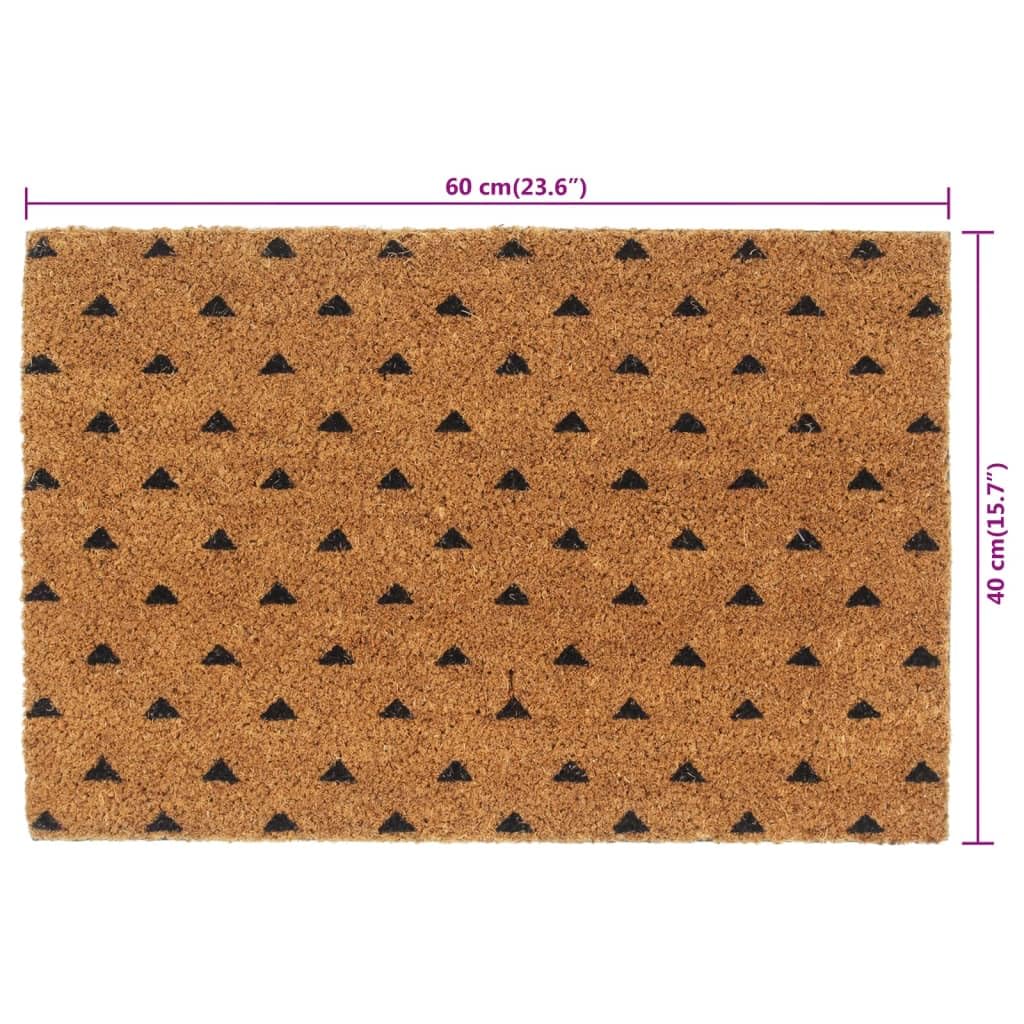 vidaXL Fußmatte Natur 40x60 cm Kokosfaser Türmatte