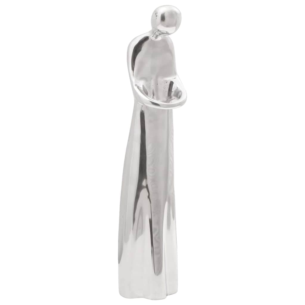 vidaXL Heim & Garten Skulptur Silber Aluminium 49 cm