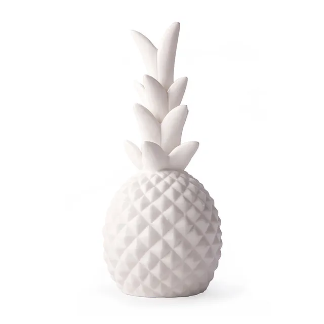Kikkerland Home Ananas LED Lampe Porzellan warmweiß