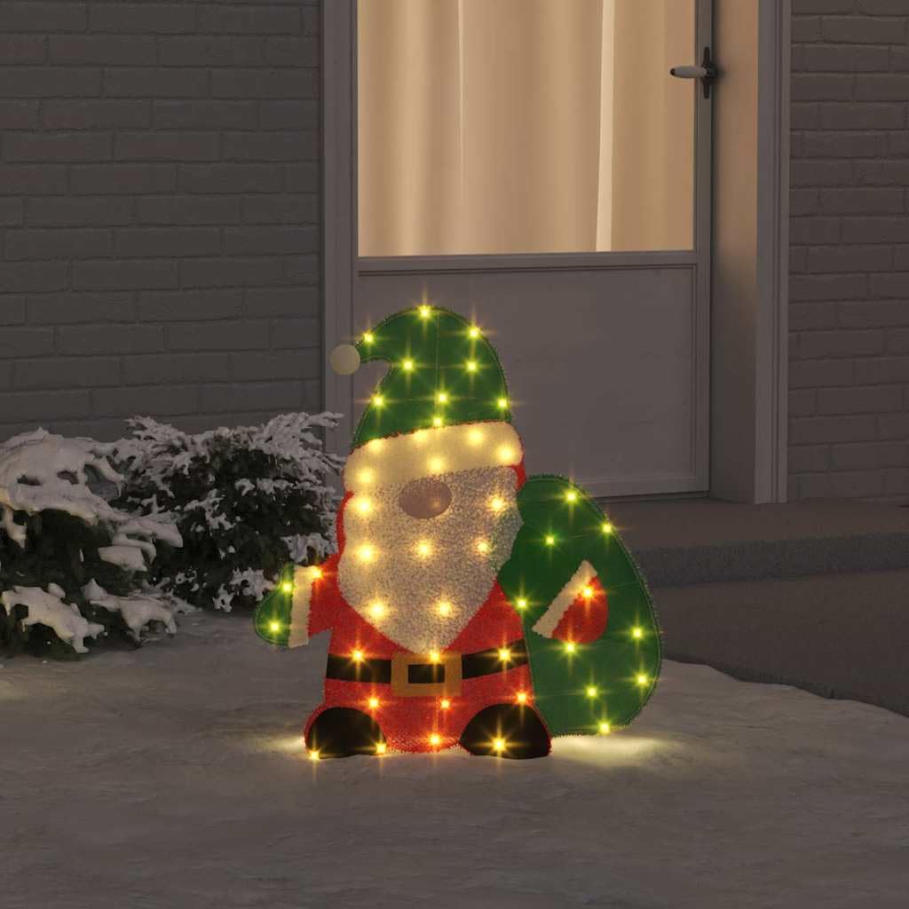 vidaXL Heim & Garten Weihnachtsmann Figur LED warmweiß 70cm USB
