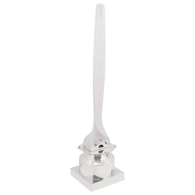 vidaXL Heim & Garten Skulptur Silber Aluminium 110 cm