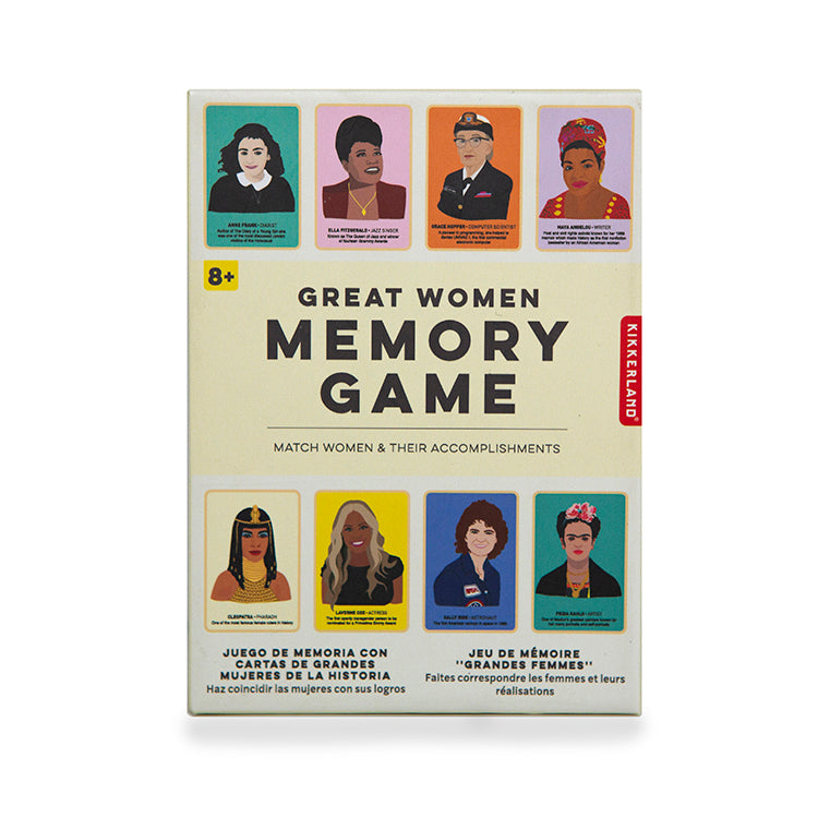 Kikkerland Play Great Women Memory Spiel Lernspiel
