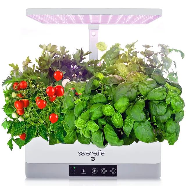 Serenelife Indoor Garden Kräutergarten LED weiß 6 Pflanzen