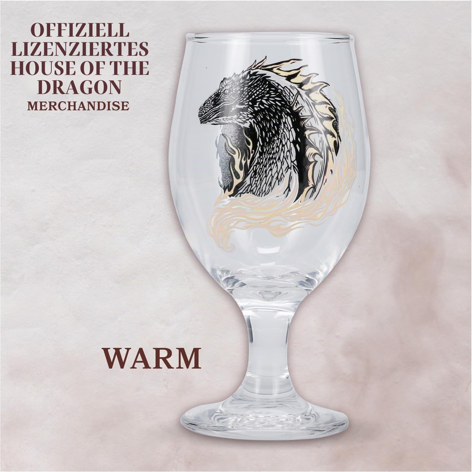 Paladone House of the Dragon Glas 350ml Farbwechsel