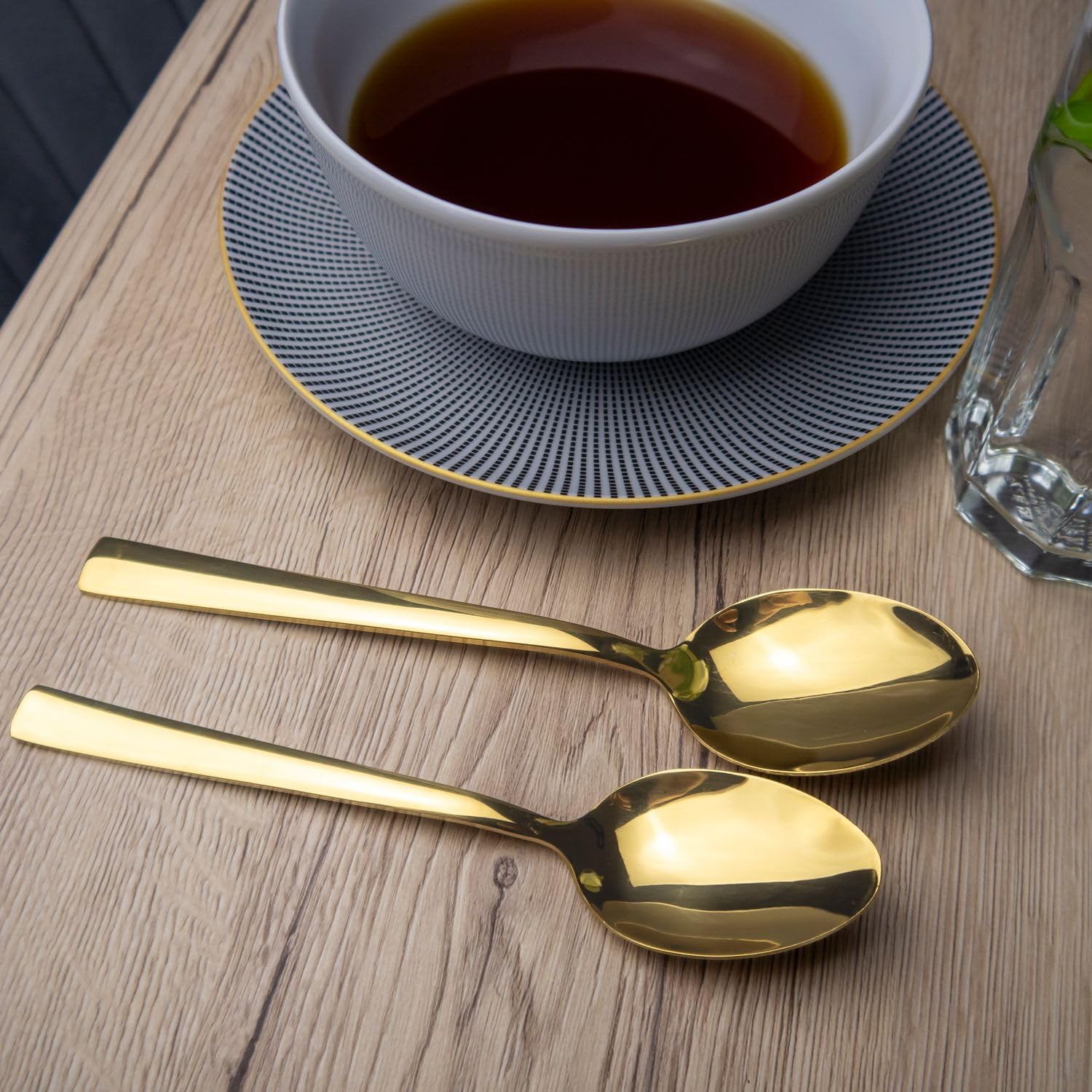Intirilife Besteck Set 20-teilig Gold Edelstahl für 4 Personen