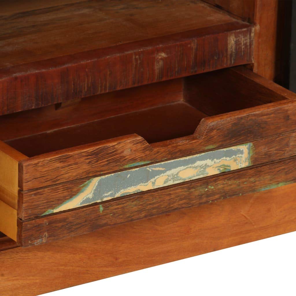 vidaXL Möbel TV-Schrank 110x30x45 cm Altholz Massiv Lowboard