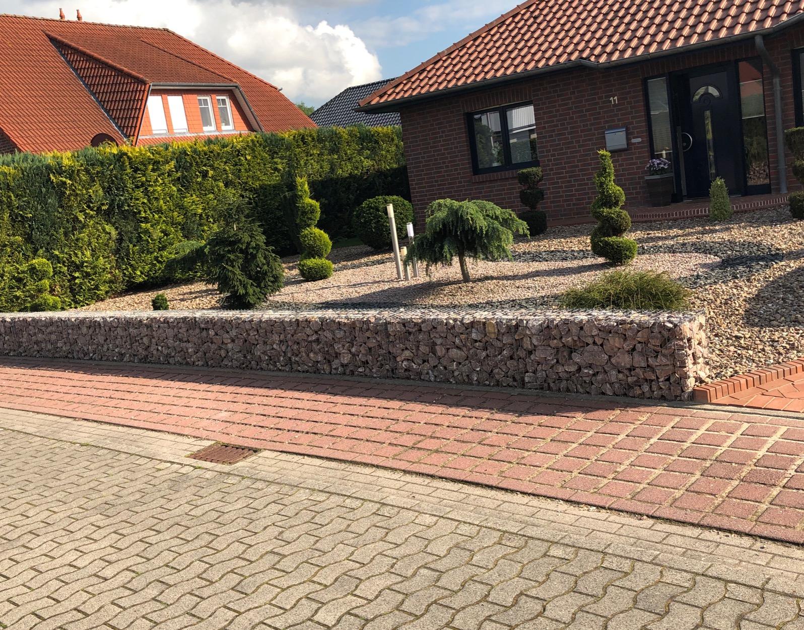 vidaXL Heim & Garten Gabionenwand Stahl 100x20x150 cm verzinkt