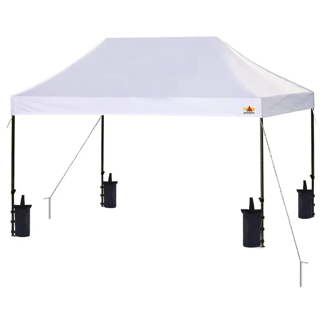 Serenelife Camping Outdoor Faltpavillon Weiß 3x4,5m UV Wasserdicht
