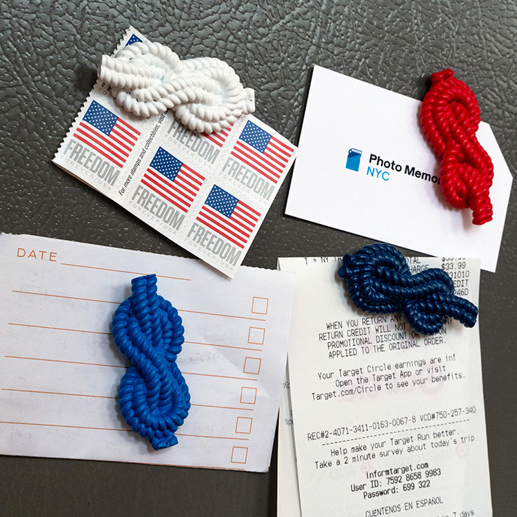 Kikkerland Home Forget Me Knot Magnete Seeknoten Set