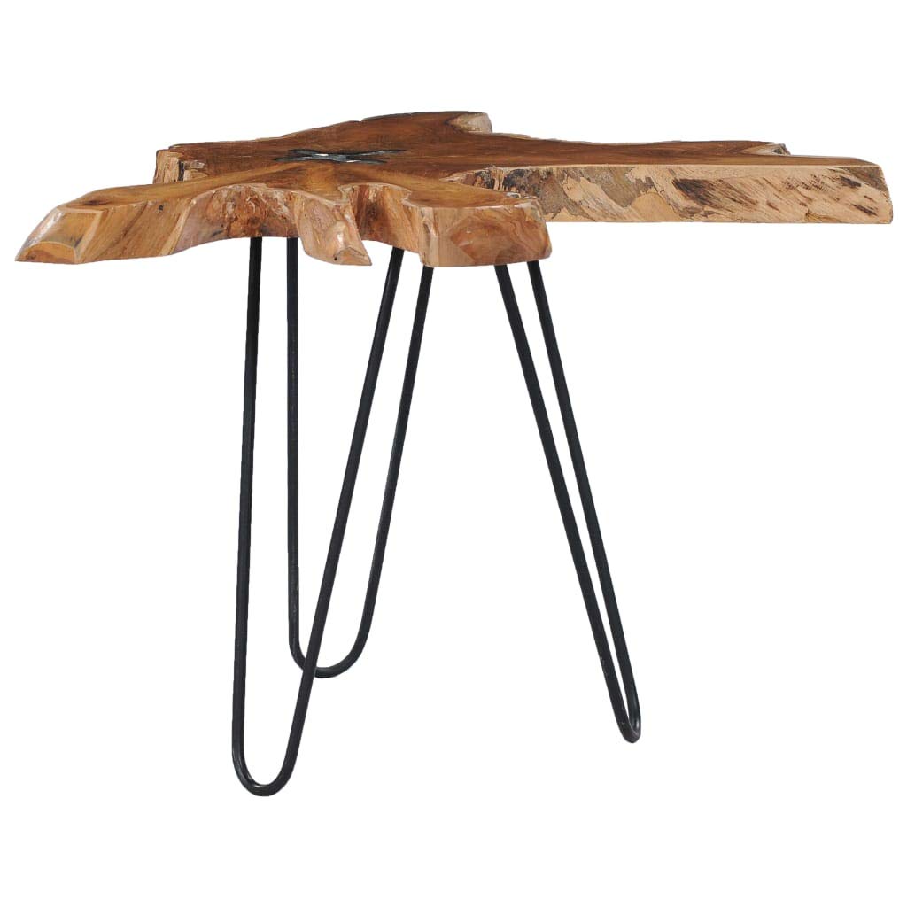 vidaXL Couchtisch 70x45 cm Teak Massivholz Polyresin Wurzel