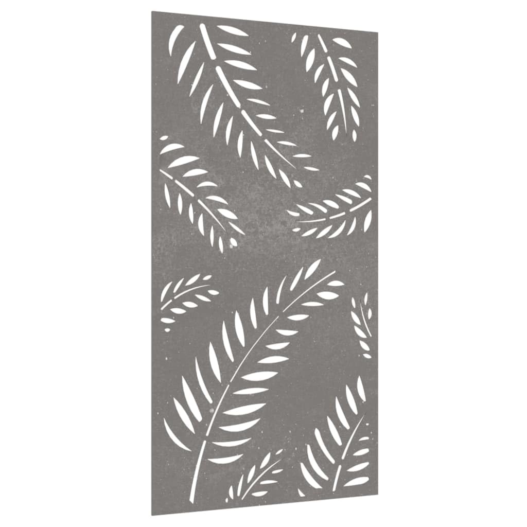 vidaXL Garten-Wanddeko 105x55 cm Cortenstahl Blatt