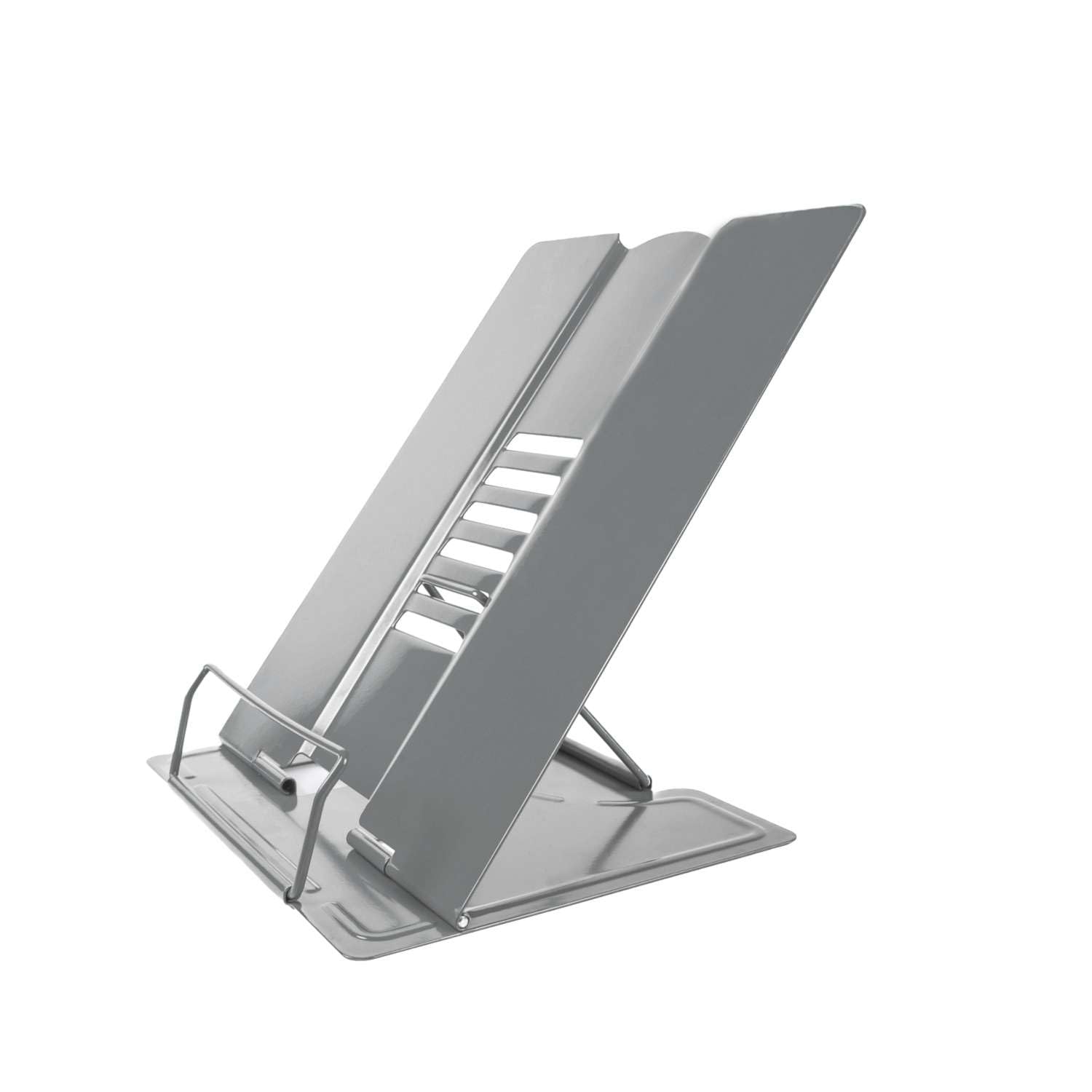 Intirilife Leseständer Metall Weiß 21 cm höhenverstellbar