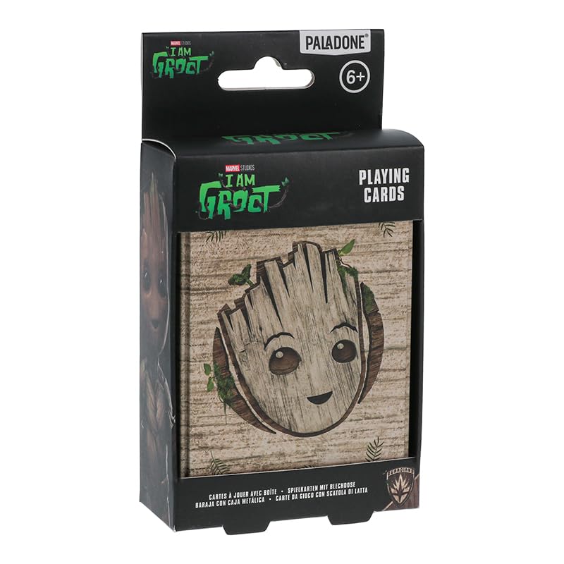 Paladone Groot Spielkarten Marvel 54 Karten Metallbox Geschenk