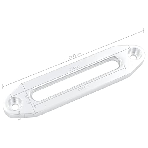 vidaXL Seilfenster 254 mm Rollenseilfenster Alu silbern