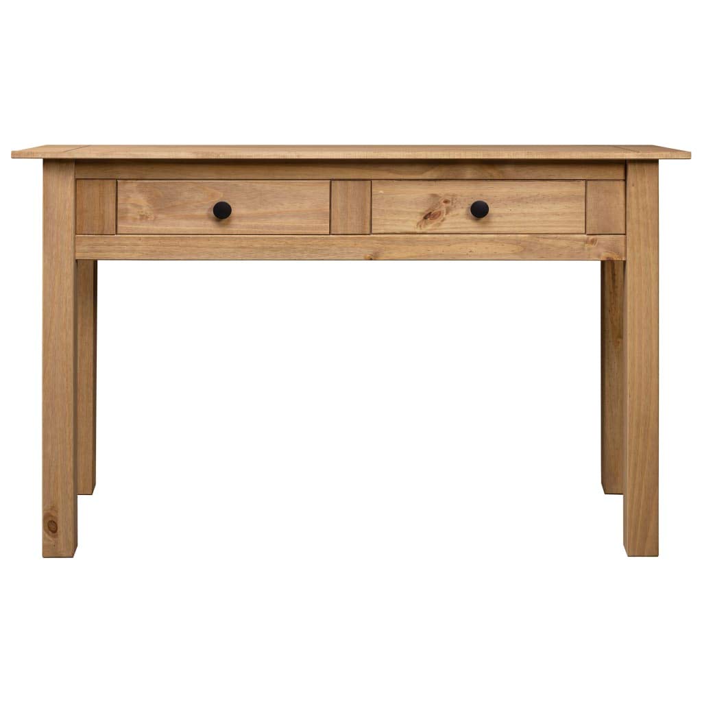 vidaXL Möbel Konsolentisch Panama 110x40x72 Braun Massivholz