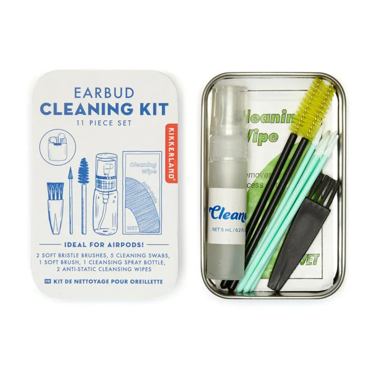 Kikkerland Home Earbud Cleaning Kit Kopfhörer Reinigungsset Dose