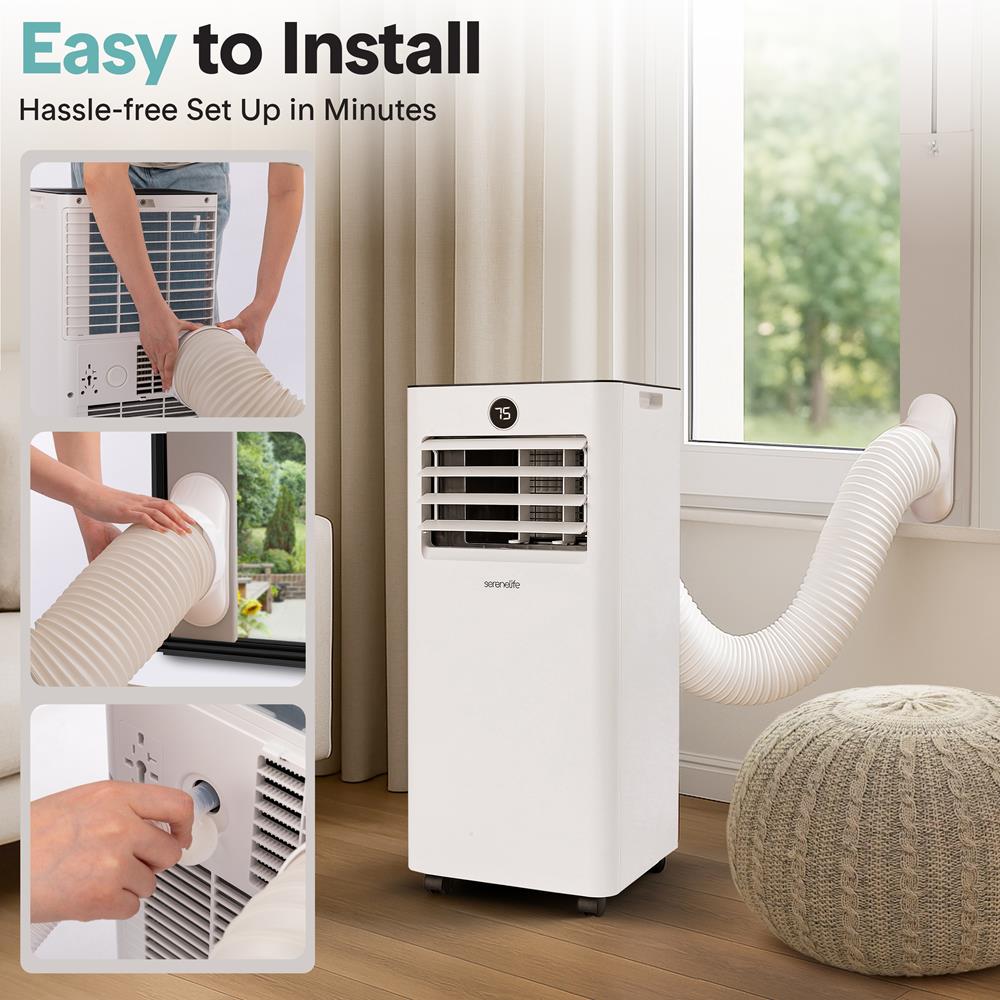 Serenelife Portable AC 8000 BTU Mobile Klimaanlage Weiß