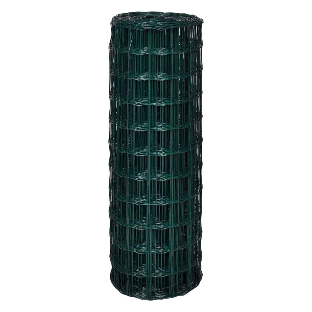 vidaXL Maschendraht Gartenzaun 25x1,7 m Drahtgitter