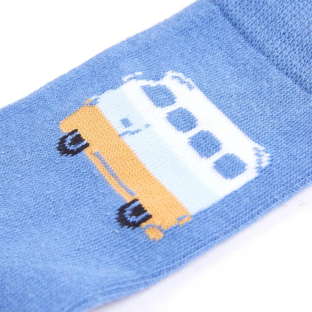 vidaXL Baby & Kleinkind Kindersocken 23-26 Bus Streifen Baumwolle