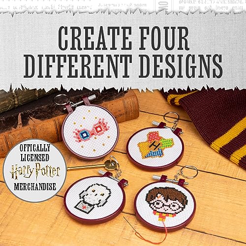 Paladone Harry Potter Kreuzstich Stickset 4 Motive Anfänger