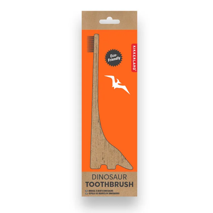 Kikkerland Dinosaurier Zahnbürste Bambus Dino
