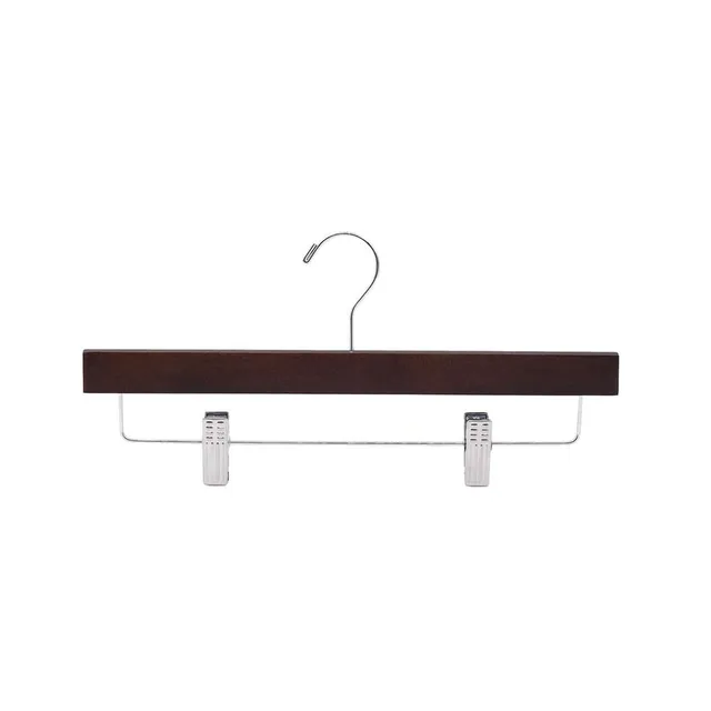 Serenelife Storage Holzbügel 30er Pack Braun mit Clips