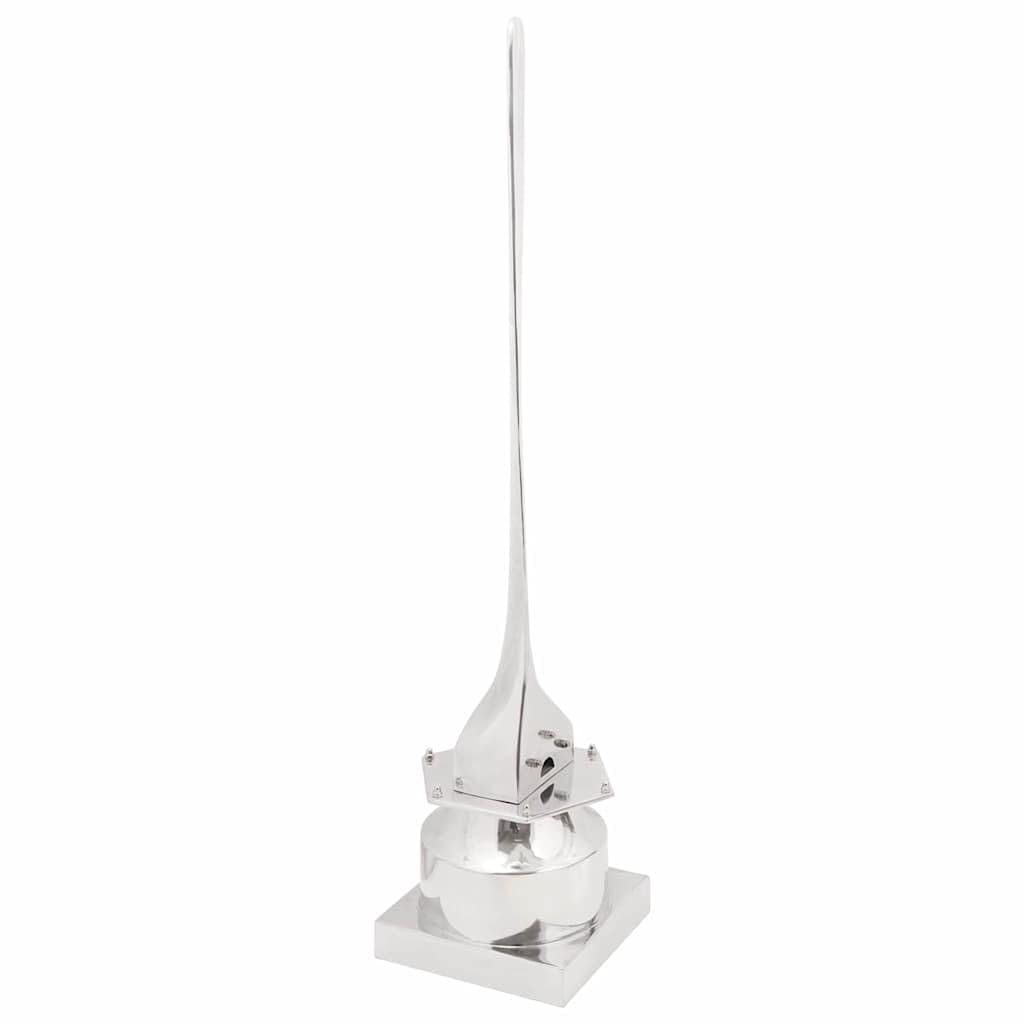 vidaXL Heim & Garten Skulptur Silber Aluminium 110 cm