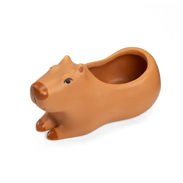 Kikkerland Home Cappy Capybara Pflanztopf Klein Keramik