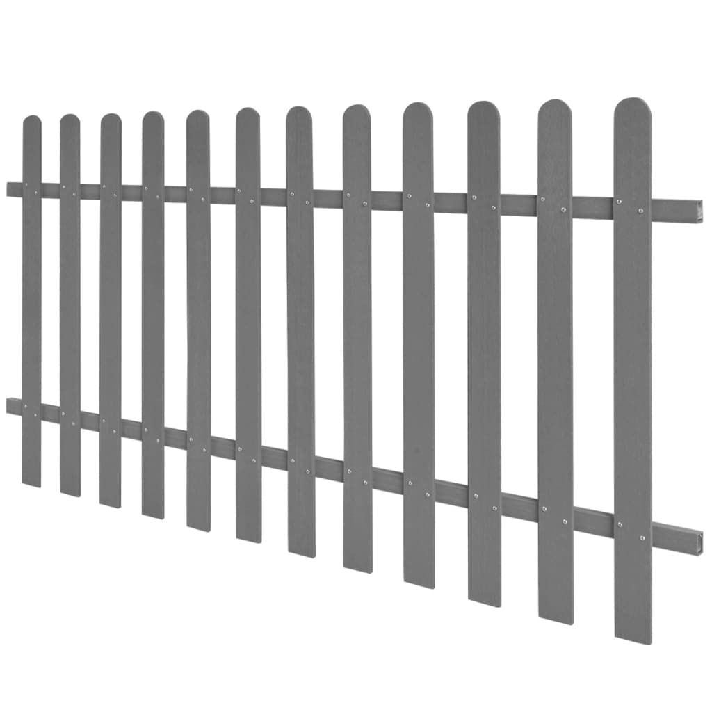 vidaXL Lattenzaun WPC 200 x 100 cm Gartenzaun 12 Latten