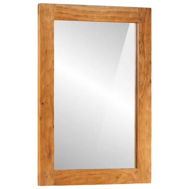 vidaXL Heim & Garten Badspiegel 50x70 cm Akazie Holz