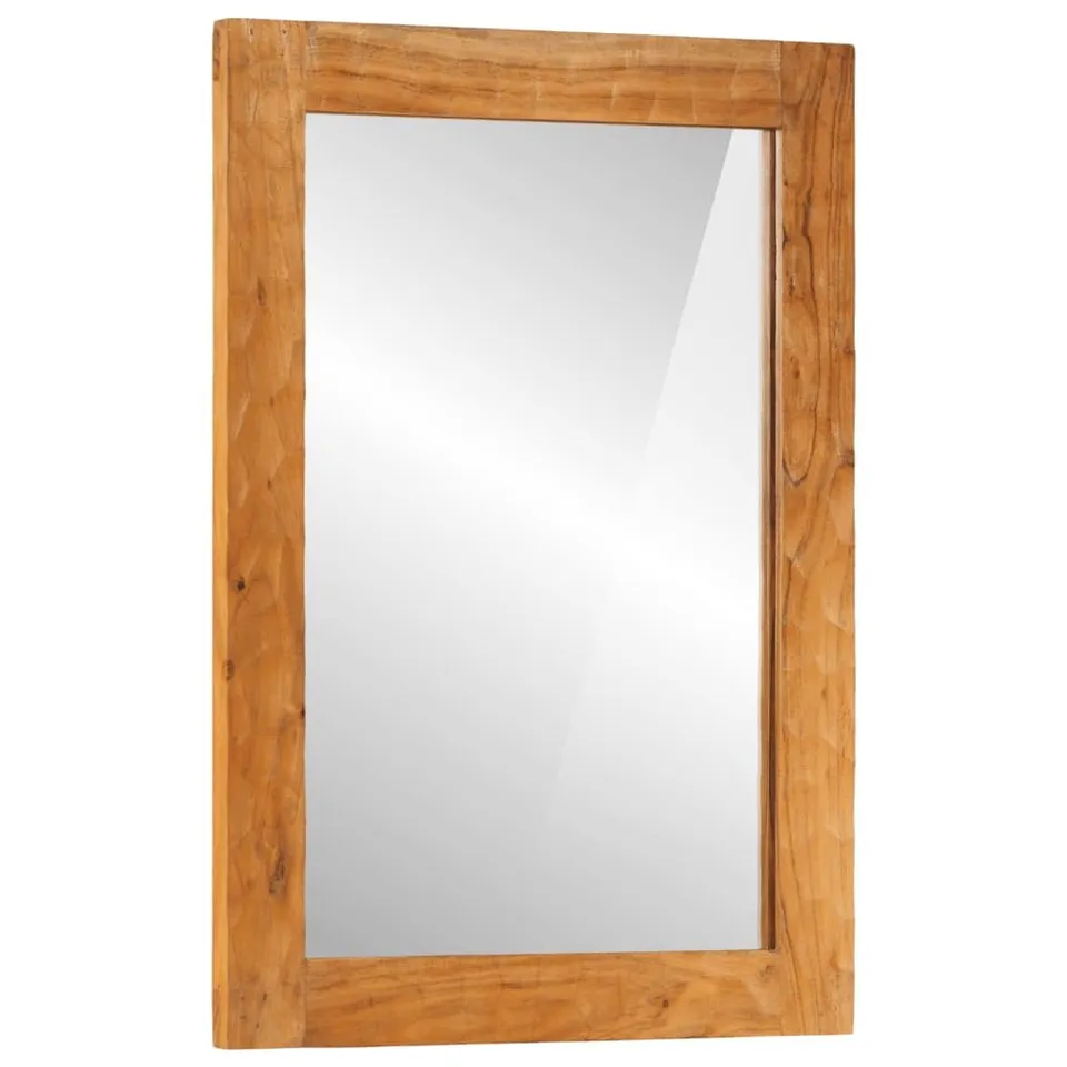vidaXL Heim & Garten Badspiegel 50x70 cm Akazie Holz