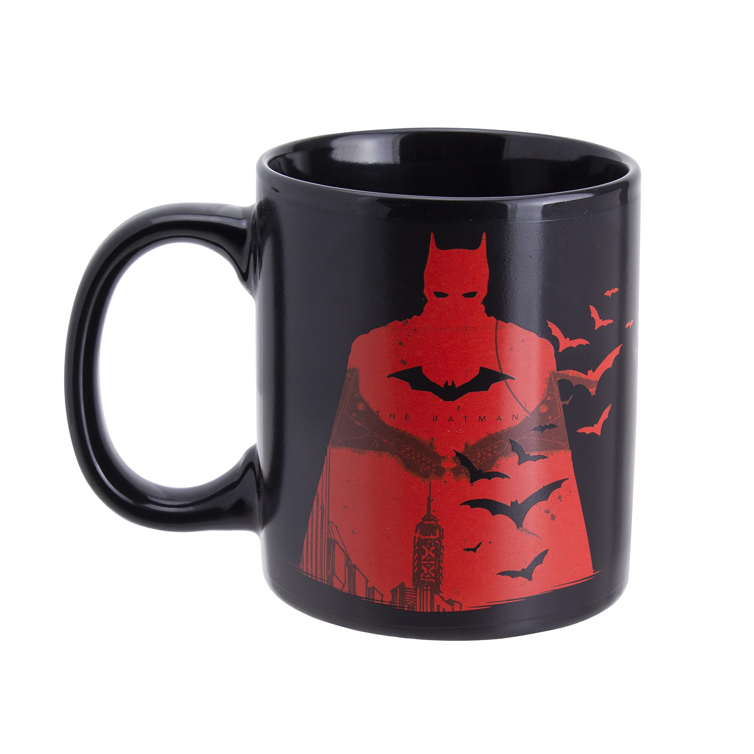 Paladone The Batman Farbwechsel Tasse 300 ml schwarz-rot Keramik