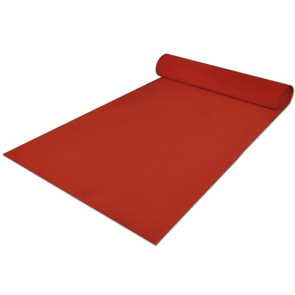 vidaXL Heim & Garten Teppich Rot 1x5 m 400 g/m² Läufer