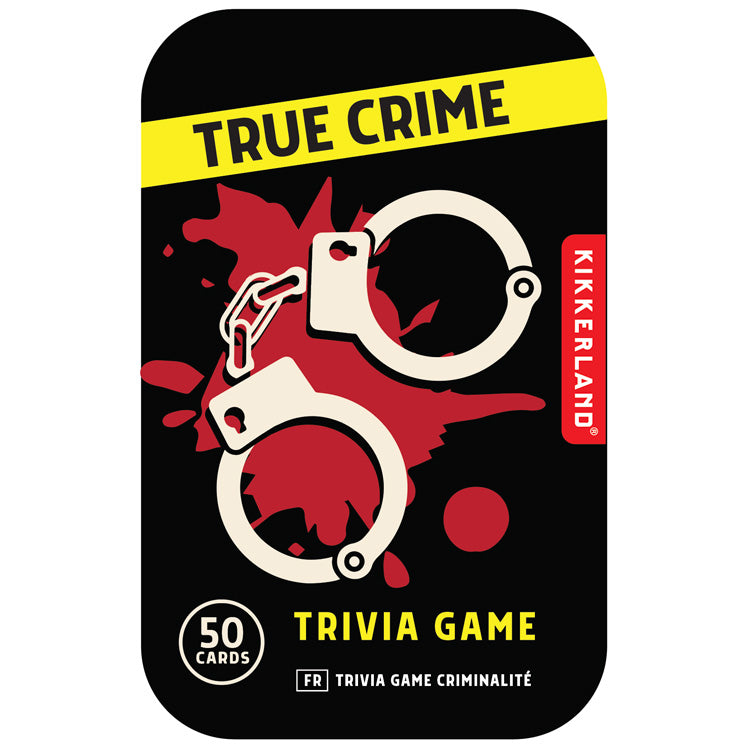 Kikkerland Play True Crime Trivia Quizspiel 50 Fragen