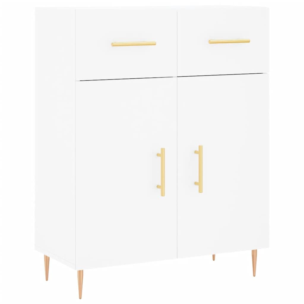 vidaXL Sideboard 69,5x34x90 cm Holz Weiß mit Türen