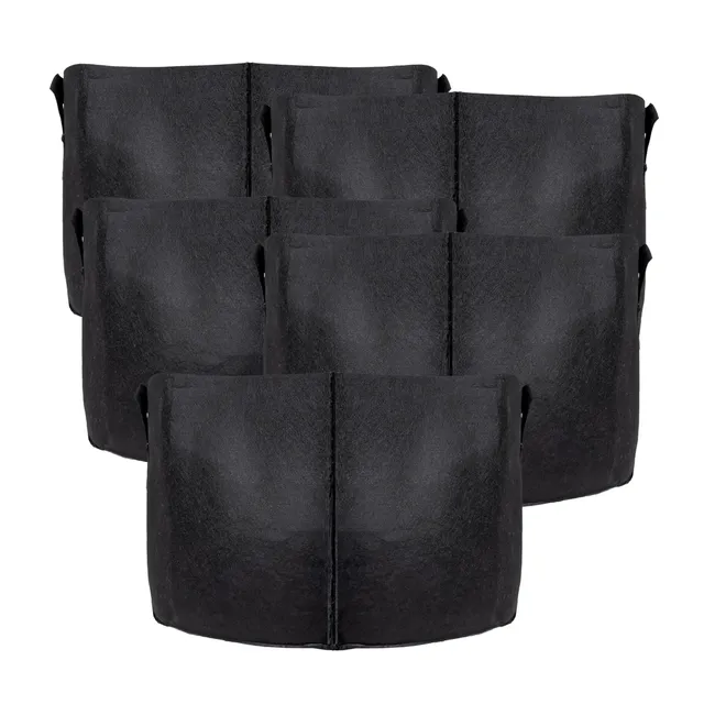 Intirilife Garten Pflanzsack Vlies 75 L 55x30 cm 5 Stück