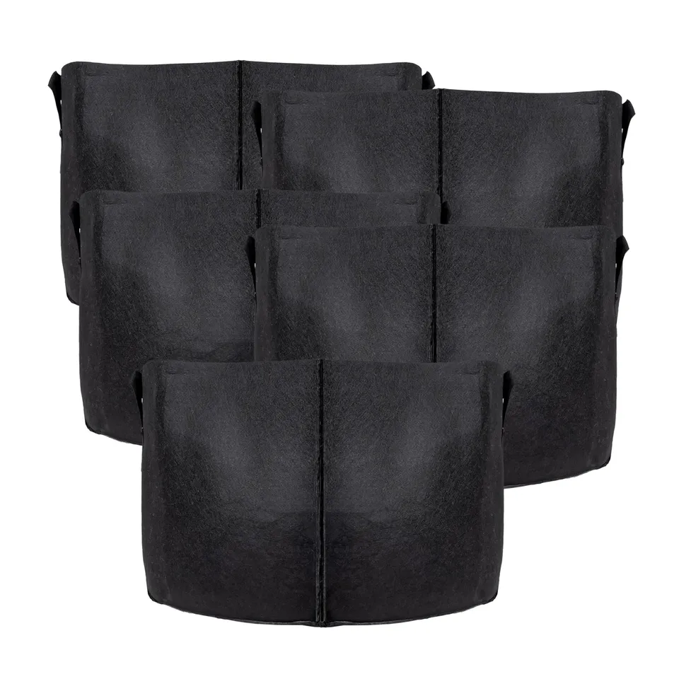 Intirilife Garten Pflanzsack Vlies 75 L 55x30 cm 5 Stück