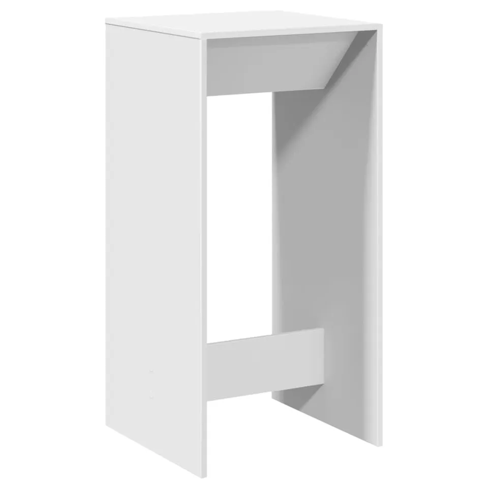 vidaXL Bartisch Weiß 51x50x103,5 cm Holzwerkstoff Hochtisch