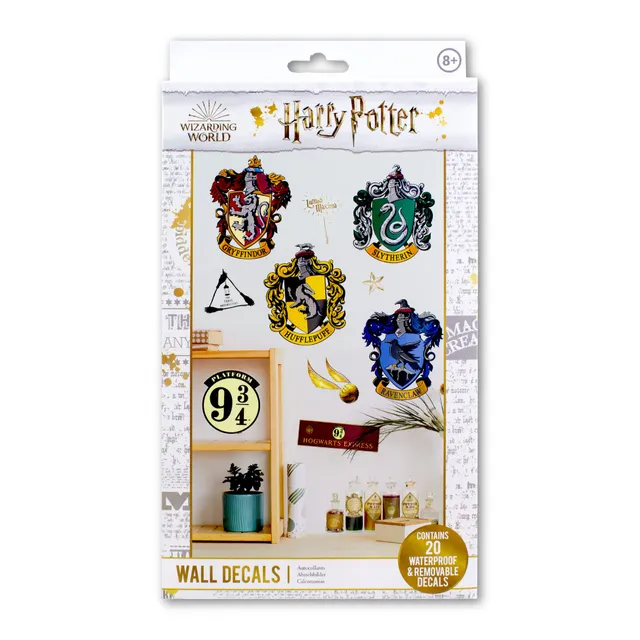 Paladone Harry Potter Wandsticker Set 20 Sticker wasserfest Metallic