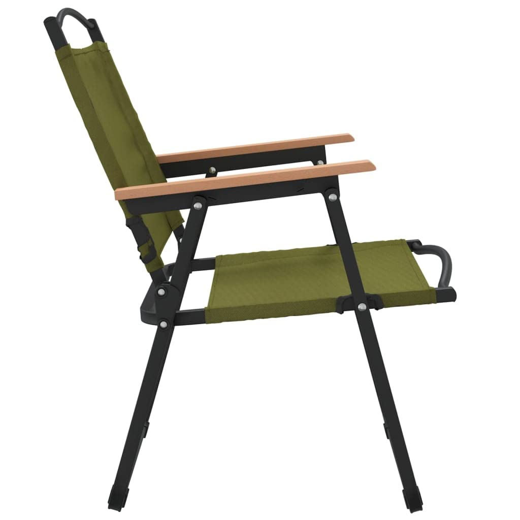vidaXL Campingstühle 2 Stk Grün 54x55x78 cm Oxford