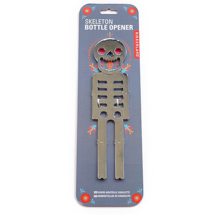 Kikkerland Kitchen Skeleton Flaschenöffner Totenkopf