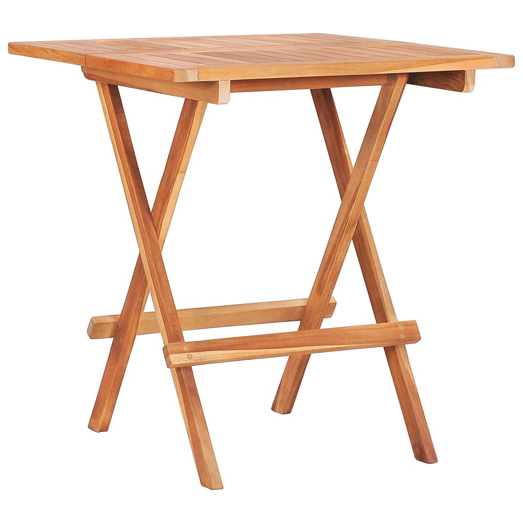 vidaXL Teak Bistroset 3-tlg. Klappbar Gartenset Massivholz