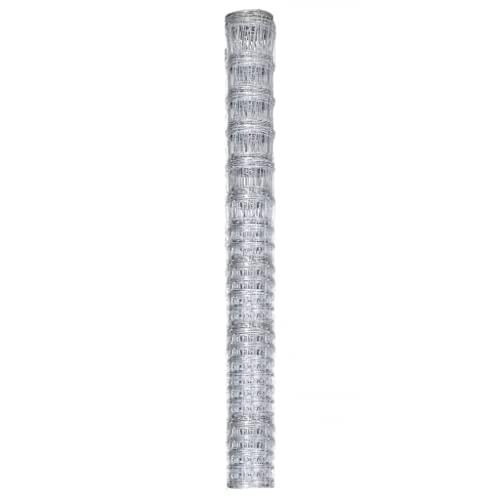 vidaXL Gartenzaun 50x1,6 m Drahtzaun verzinkt silber