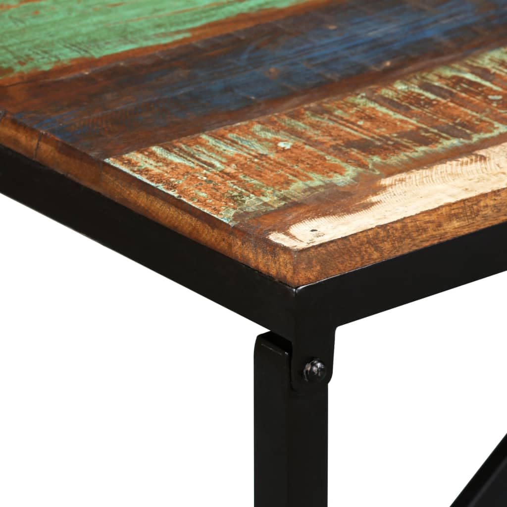vidaXL Möbel Sitzbank Massivholz 110x35x45 Mehrfarbig