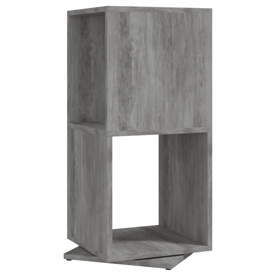 vidaXL Drehregal Betongrau 34,5x34,5x75,5 cm Standregal 360°