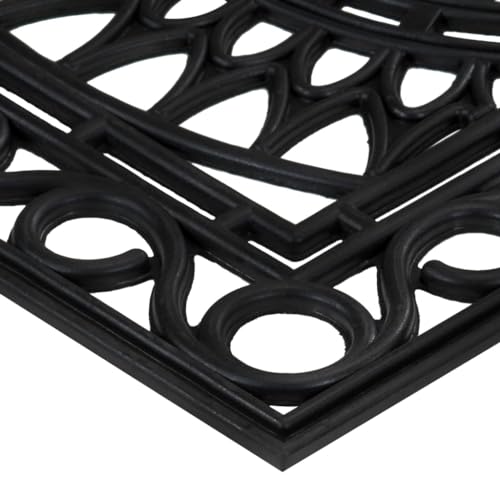 vidaXL Heim & Garten Fußmatte Rechteckig 45x75 cm Gummi