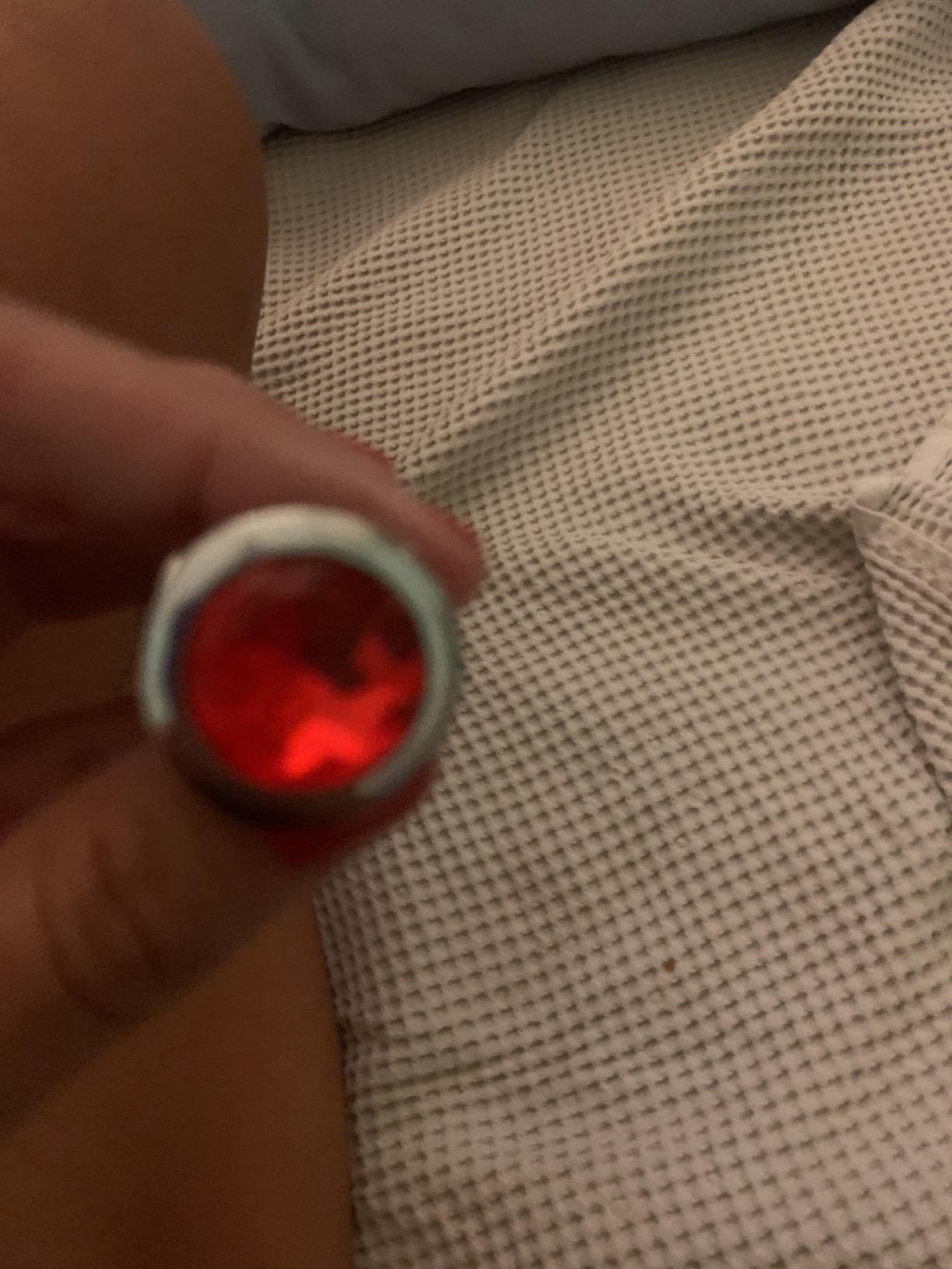 EIS Anal-Plug Riffel Metall Silber mit Kristall Butt Plug