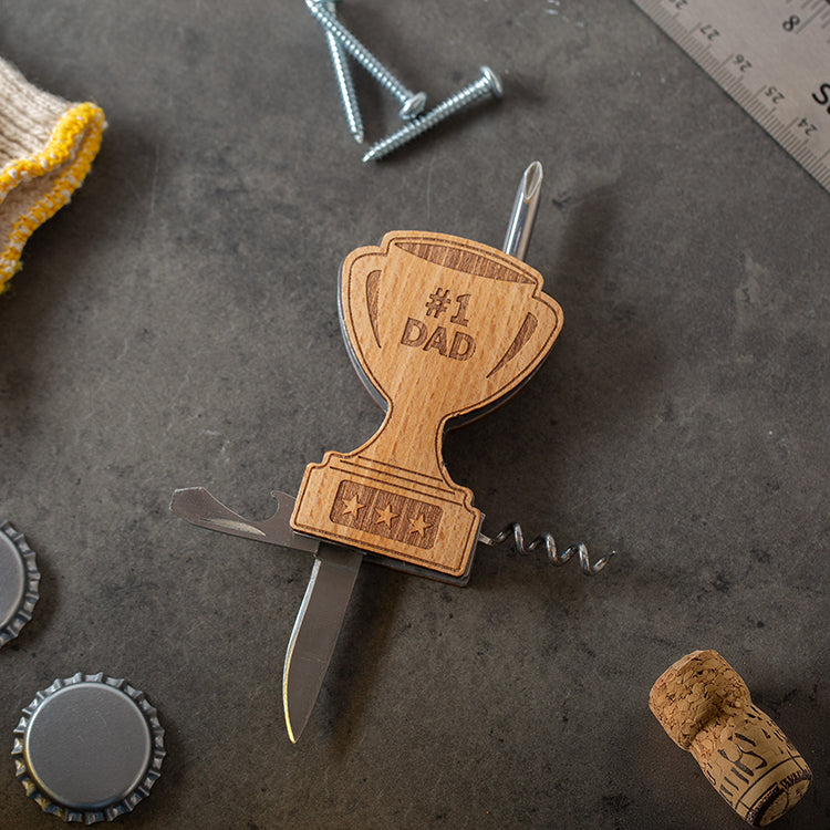 Kikkerland #1 Dad Trophy Multitool für Papa