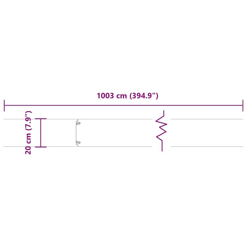 vidaXL Heim & Garten Rasenkanten 20x103 cm Olivgrün 10 Stück