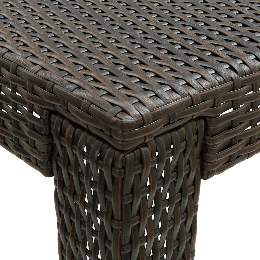 vidaXL Heim & Garten Gartenbar-Set 7-tlg braun Rattan